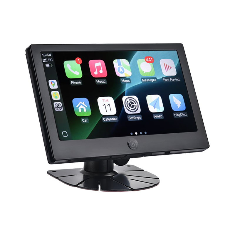 Carleader 7 इन्च IPS कमर्शियल वाहन AHD मनिटर समर्थन CarPlay मल्टिमिडिया