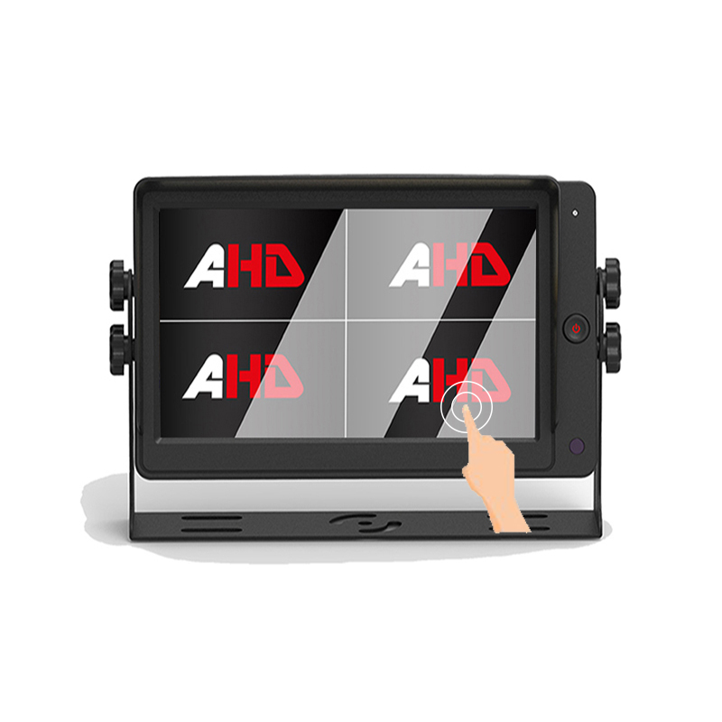 7 इन्च 4CH क्वाड स्प्लिट डिस्प्ले टच स्क्रिन AHD मनिटर